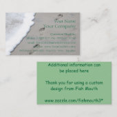 Abdrücke im Sand - Visitenkarteschablone Visitenkarte (Vorne/Hinten)