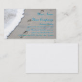 Abdrücke im Sand - Visitenkarteschablone Visitenkarte (Vorne/Hinten)