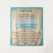 Abdrücke im Sand Wandteppich (Vorderseite)