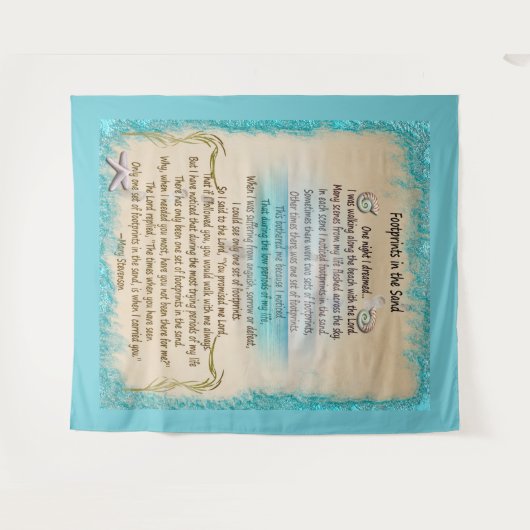 Abdrücke im Sand Wandteppich (Vorderseite (Horizontal))