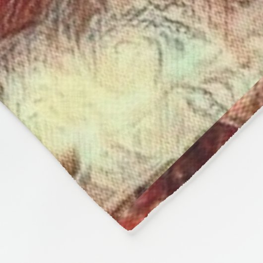 Abdrücke in meiner Herz-Fleece-Decke Fleecedecke (Ecke)