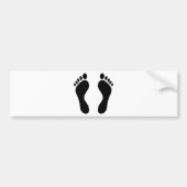 Abdruckfüße Autoaufkleber (Vorne)