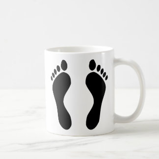 Abdruckfüße Kaffeetasse