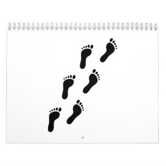 Abdruckfüße Kalender