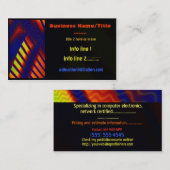 Abduktion 3D Abstrakt DRUCKTECH GEEK MEDIA Visitenkarte (Vorne/Hinten)