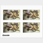 Abduktion (auch Ravoration) von Psyche durch Bougu Rechteckiger Aufkleber (Blatt)