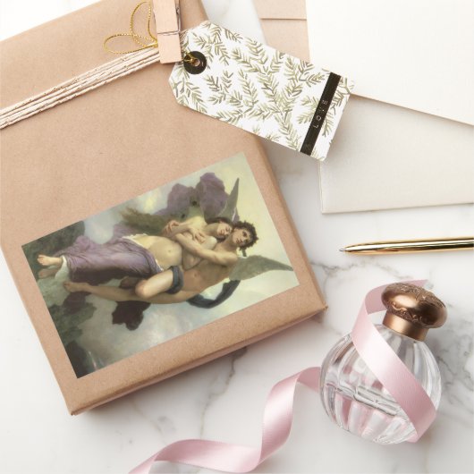 Abduktion (auch Ravoration) von Psyche durch Bougu Rechteckiger Aufkleber (Schenken)