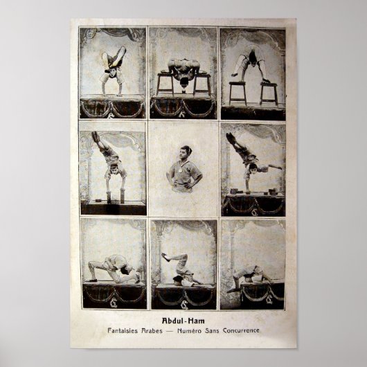 Abdul Ham Vintag Circus Poster (Vorne)