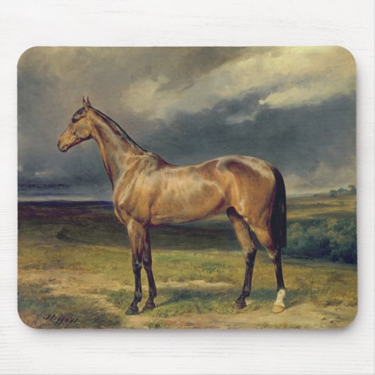 Abdul Medschid das arabische Pferd der Kastanie, Mousepad (Vorne)