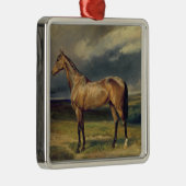 Abdul Medschid das arabische Pferd der Kastanie, Silbernes Ornament (Rechts)