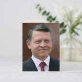 Abdullah II ibn al-Hussein, König von Jordanien Postkarte (Stehend Vorderseite)