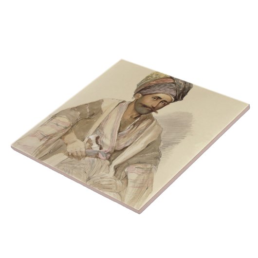 Abdullah - Kurde von Bitlis, 1852 Fliese (Seite)