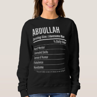 Abdullah serviert Kalorien für das Etikett der Grö Sweatshirt