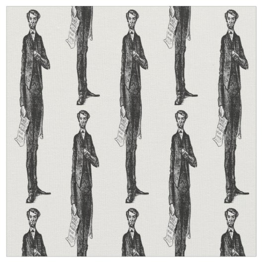 Abe Abraham Lincoln amerikanischer Stoff (Nahaufnahme)