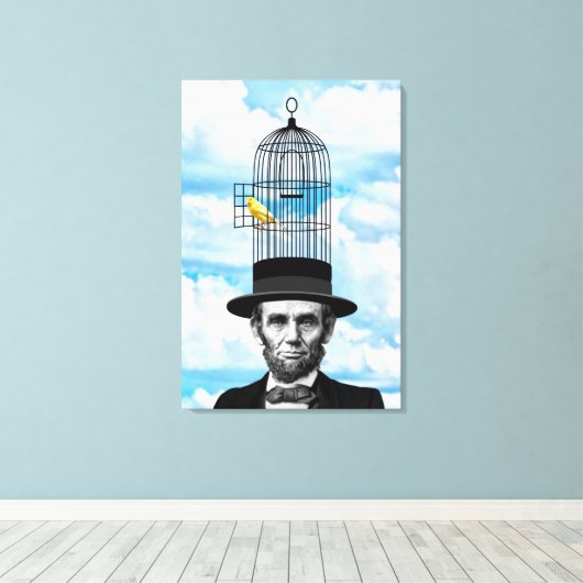 Abe Canary Leinwanddruck (Insitu (Holzboden))