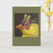 Abe die Goldfinch-Grußkarte Karte (Gelbe Blume)