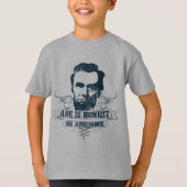 Abe ist ist Abesome ehrlich T-Shirt (Vorderseite)