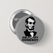 Abe ist mein Homeboy Button (Vorne & Hinten)
