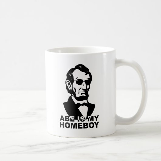 Abe ist mein Homeboy Kaffeetasse (Rechts)