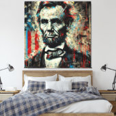 ABE LINCOLN 16. US-PRÄSIDENT 12 LEINWANDDRUCK (Insitu (Schlafzimmer))