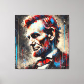 ABE LINCOLN 16. US-PRÄSIDENT 5 LEINWANDDRUCK (Vorderseite)