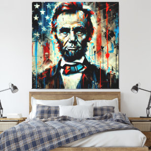 ABE LINCOLN 16. US-PRÄSIDENT 8 LEINWANDDRUCK