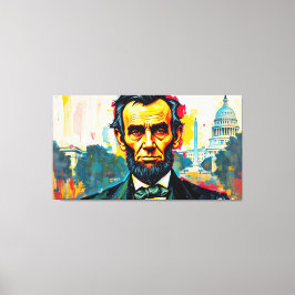 ABE LINCOLN 2 LEINWANDDRUCK