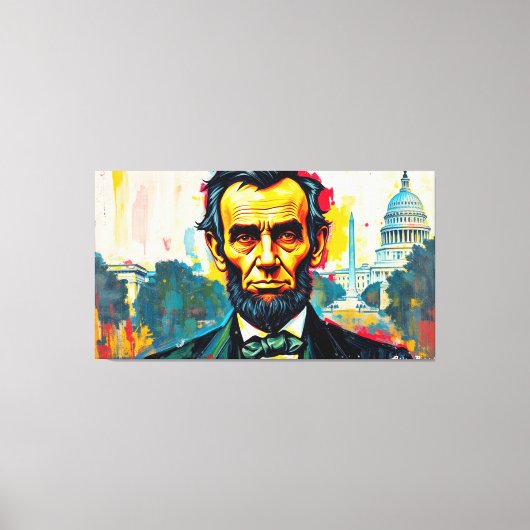ABE LINCOLN 2 LEINWANDDRUCK (Vorderseite)