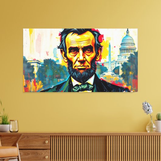 ABE LINCOLN 2 LEINWANDDRUCK (Insitu (Wohnzimmer))