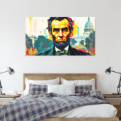 ABE LINCOLN 2 LEINWANDDRUCK (Insitu (Schlafzimmer))