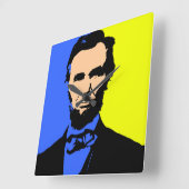 ABE LINCOLN 2 QUADRATISCHE WANDUHR (Winkel)