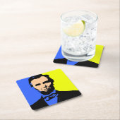 ABE LINCOLN 2 RECHTECKIGER PAPPUNTERSETZER (Vor Ort)