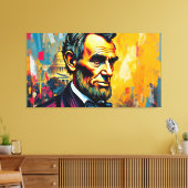 ABE LINCOLN 3 LEINWANDDRUCK (Insitu (Wohnzimmer))