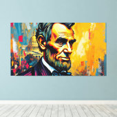 ABE LINCOLN 3 LEINWANDDRUCK (Insitu (Holzboden))
