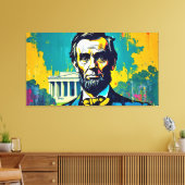 ABE LINCOLN 4 LEINWANDDRUCK (Insitu (Wohnzimmer))