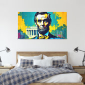 ABE LINCOLN 4 LEINWANDDRUCK (Insitu (Schlafzimmer))