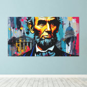 ABE LINCOLN 5 LEINWANDDRUCK (Insitu (Holzboden))