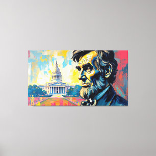 ABE LINCOLN 9 LEINWANDDRUCK