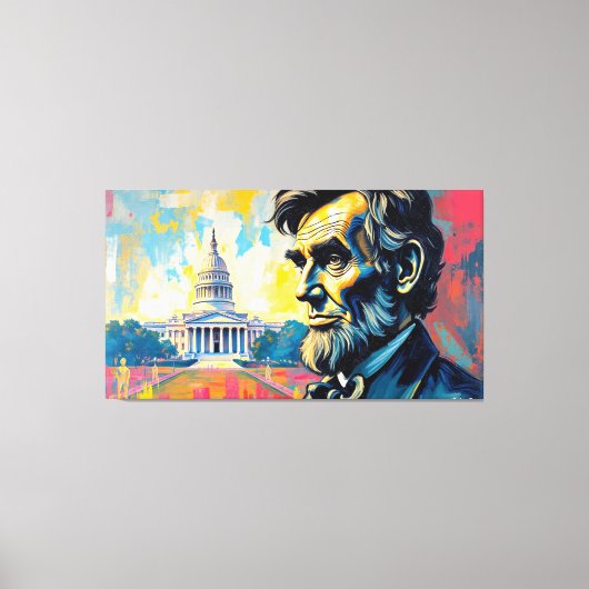 ABE LINCOLN 9 LEINWANDDRUCK (Vorderseite)