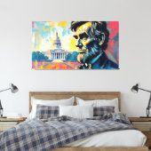 ABE LINCOLN 9 LEINWANDDRUCK (Insitu (Schlafzimmer))