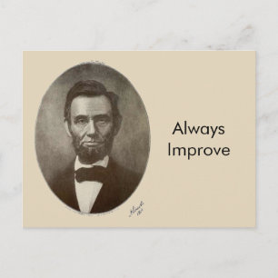 Abe Lincoln Amerikanischer Präsident Vintage-Portr Postkarte