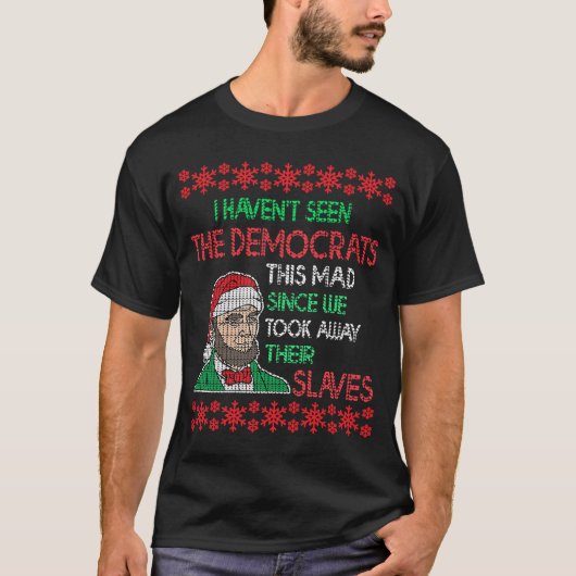Abe Lincoln Christmas Ich habe die Demokraten nich T-Shirt (Vorderseite)