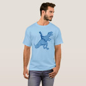 Abe Lincoln, das einen T-Rex T - Shirt reitet (Vorne ganz)