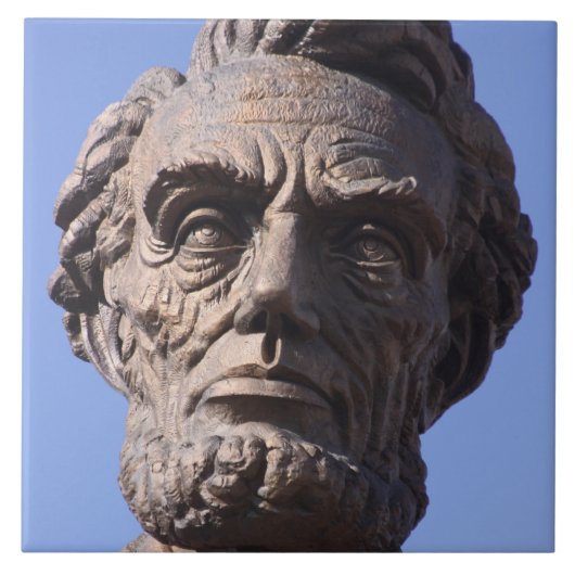 Abe Lincoln Denkmal in Wyoming Tile Fliese (Vorderseite)