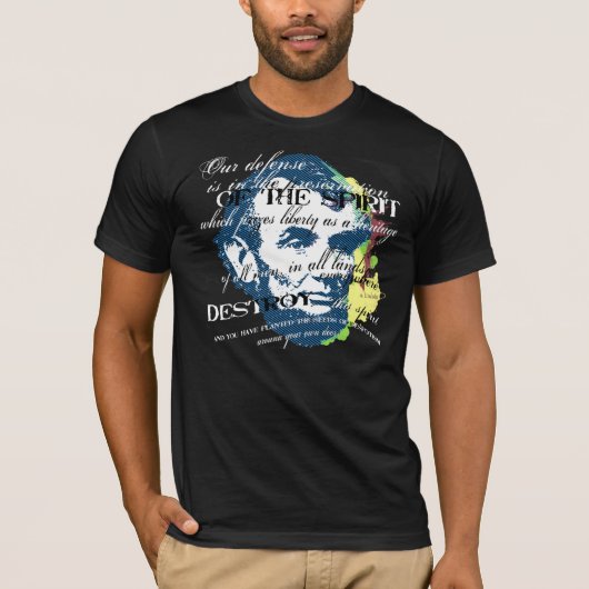 Abe Lincoln: Der Geist der Freiheit T-Shirt (Vorderseite)