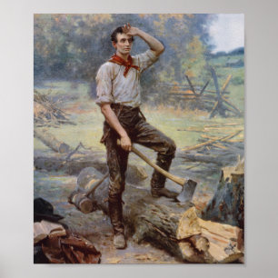 Abe Lincoln der Schienen-Teiler Poster