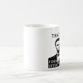Abe Lincoln, der so vier Kerbe u. sieben Jahre AG Verwandlungstasse (Mittel)