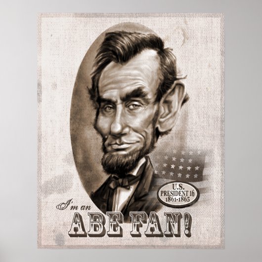 Abe Lincoln Fan Poster (Vorne)