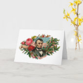 Abe Lincoln Garland Flag Karte (Gelbe Blume)