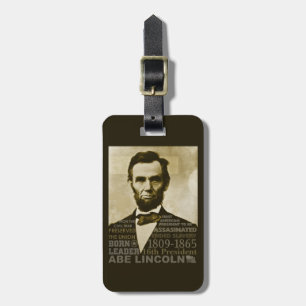 Abe Lincoln Gepäckanhänger